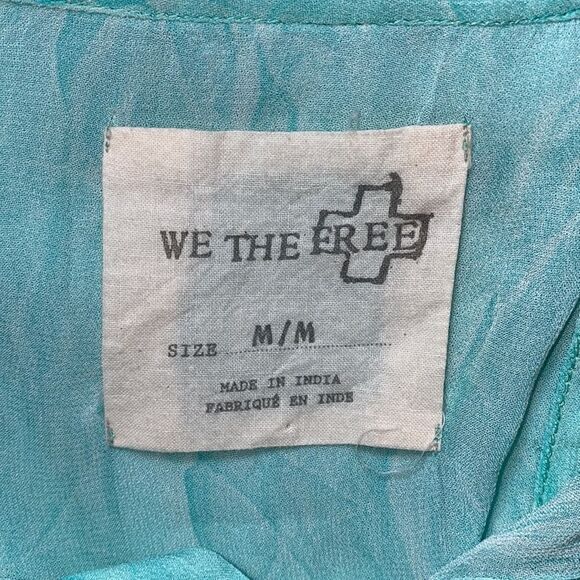 WE THE FREE Aqua Marble Spellbound Blouse-M - Picture 6 of 7